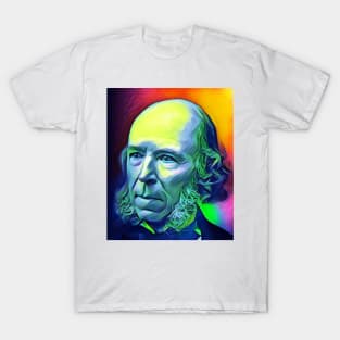 Herbert Spencer Colourful Portrait | Herbert Spencer Artwork 6 T-Shirt